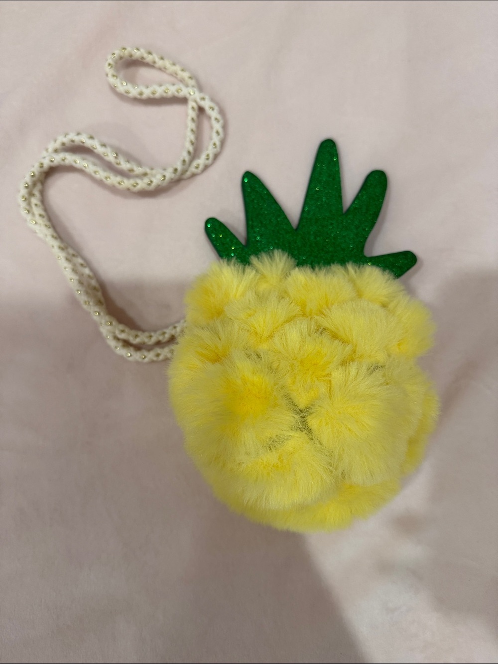 Zara Kids Pineapple Plush Crossbody Bag